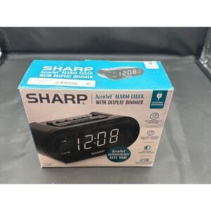 Sharp Digital Alarm Clock AccuSet Automatic Set with display dimmer  SPC476‎